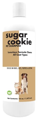 SHOW SEASON ANIMAL PRODUCTS 1 Sugar Cookie Pet Shampoo 16 oz. For Dogs & Cats | Long-Lasting Odor Eliminator | Paraben-Free | Biodegradable and Non-Toxic | Made in USA