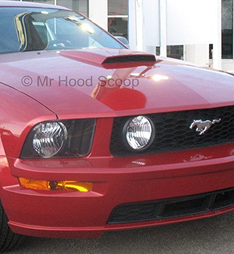 Unpainted Hood Scoop Compatible with 2005-2009 Ford Mustang GT OE Factory Style California Special Scoop HS008