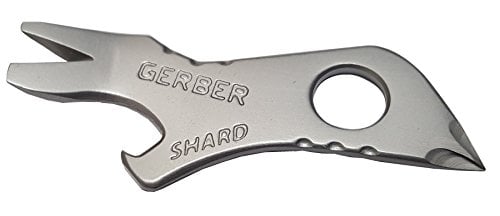 Gerber Gear Shard Keychain - Multi-Tool Keychain with Bottle Opener, Screwdriver, and Wire Stripper - EDC Gear - Silver