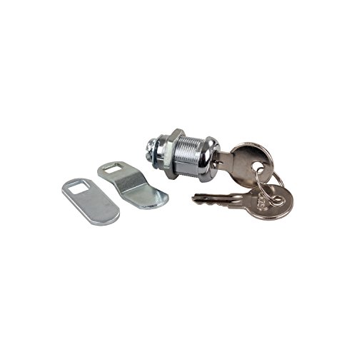 JR Products (00315) 7/8" Standard Compartment Door Key Lock,Silver