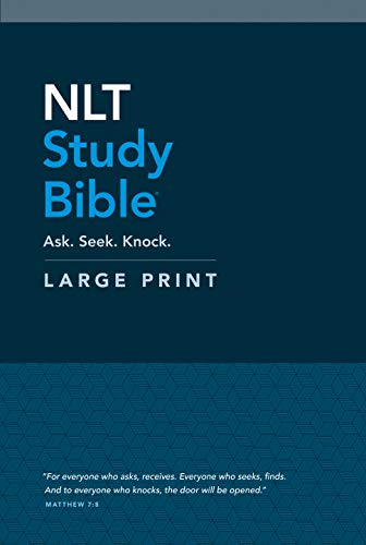 NLT Study Bible Large Print (Red Letter, Hardcover)