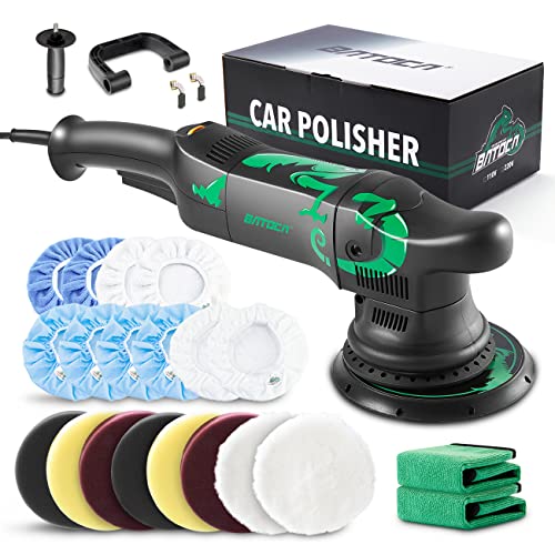 BATOCA Dual Action Polisher, Car Buffers and Polishers, 6 Inches and 700w Random Orbital Polisher, 6 Variable Speed da Polisher with Polishing Pads for Waxing,Buffing,Sanding