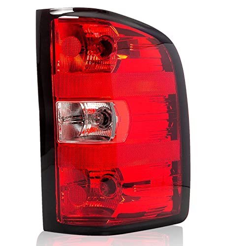 RANSOTO Rear Tail Light Brake Lamp Compatible With 2007-2013 Chevy Silverado 1500 2500 3500 GMC Sierra 3500 HD Replaces GM2801207,25877455,25958483 (Right Passenger Side)