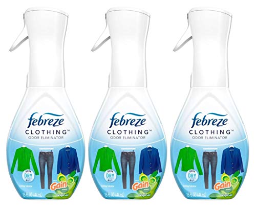 Febreze Clothing Odor Eliminator with Gain Original Scent - Pack of 3