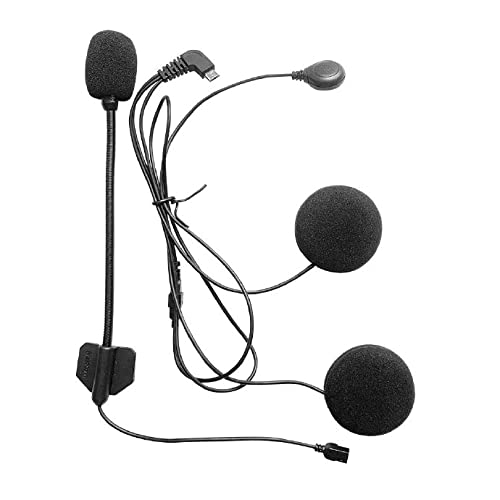 FreedConn 5 Pin Interchangeable Hard Mic and Soft Mic Speakers T-MAX, New VersionTCOM-SC T-COMVB Helmet Communication System [5-Pin Headphone Micro USB Interface]