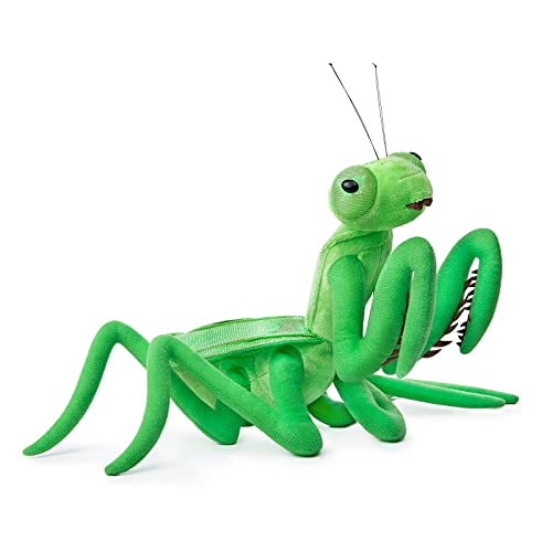 ZHONGXIN MADE Simulation Green Big Sword Mantis Plush Toy, Soft Mantis Stuffed Animal, 14 inch Soft Toy for Kids