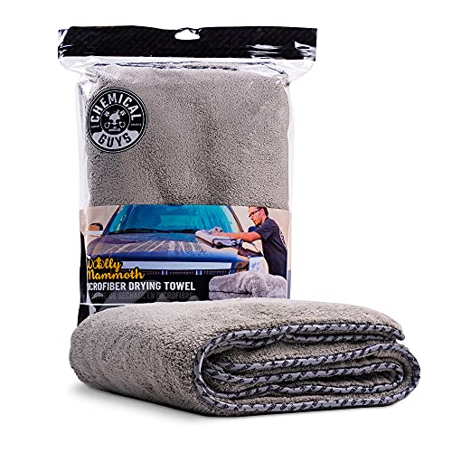 Chemical Guys MIC1995 gray Woolly Mammoth Microfiber Dryer Towel (36" x 25")