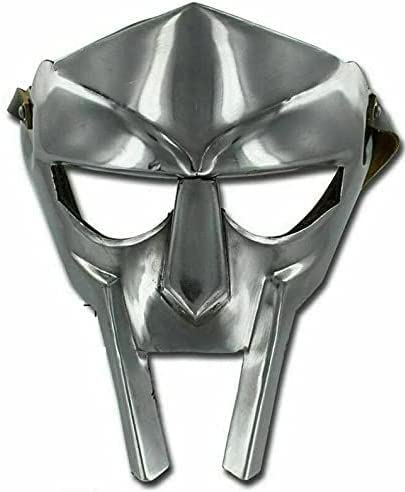 MF Doom Gladiator Mask, Mad-villain, 18g Mild, Steel, Face Armour, Medieval Hand-Forged, Roman, Armor, Doom, Mask Halloween