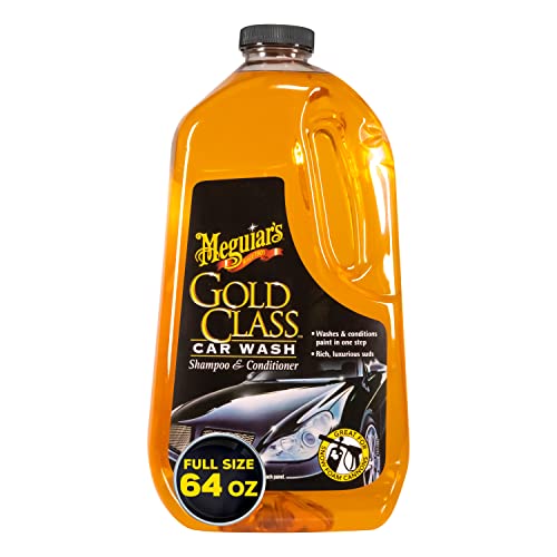 Meguiars Gold Class Car Wash - For Father's Day, Give the Gift of a Clean and Glossy Car - Get Professional Results in a Foam Cannon or as a Bucket Wash - 64 Oz