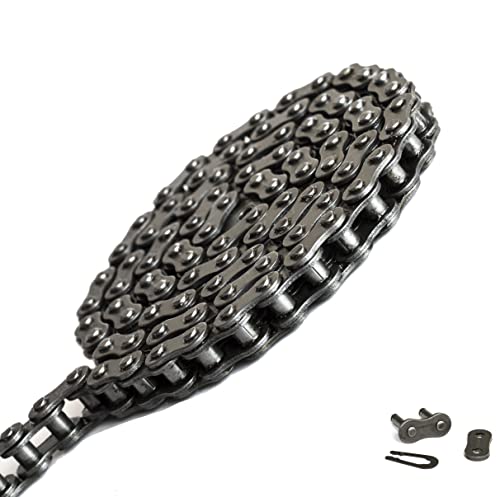 Jeremywell 35 Roller Chain 4 Feet with 1 Connecting Link for Go Karts, Mini Bikes, Scooters, ATV, MTV, Dirt Bike and Other Industrial Machinery