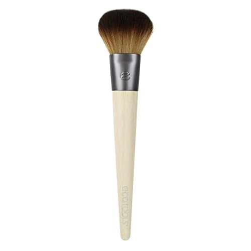 EcoTools Precision Blush Makeup Brush, Cheek Blush Brush, For Loose or Pressed Powder, Also Works With Bronzer, Eco-Friendly Face Makeup Brush, Vegan & Cruelty-Free, Synthetic Bristles, 1 Count