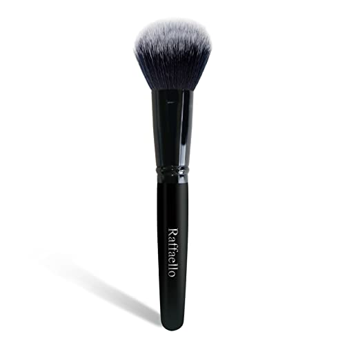 Raffaello Flawless Face Powder Brush, Synthetic Bristles Vegan Makeup Tool, Flawlessly Contours & Defines, For Powder, Blush & Bronzer