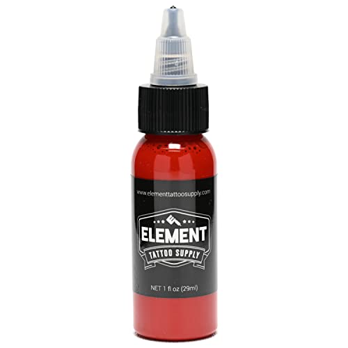 Element Tattoo Supply Red Tattoo Ink Bright Colors 1oz Bottle Organic Professional Tattoos inks