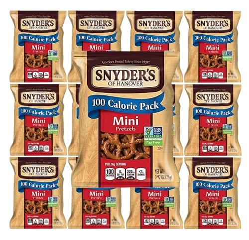 Snyder's Mini Pretzels, 0.92oz Bags, Pack of 12