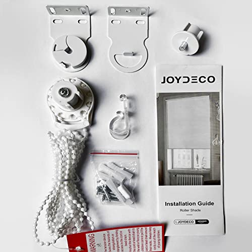 Joydeco Roller Blinds Hardware, Roller Shades Universal Replacement Clutch for 1.1"/28mm Tube, Accessories Kit with Metal Mounting Brackets, Chain and Child Safety Clip