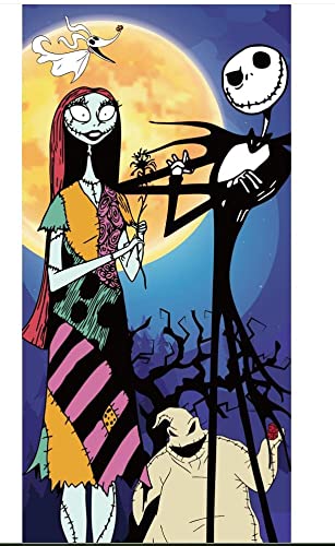 Jack Skellington Porch Sign Banner Nightmare Before Christmas Banner Party Supplies Decorations Welcome Christmas Fall Door Banner