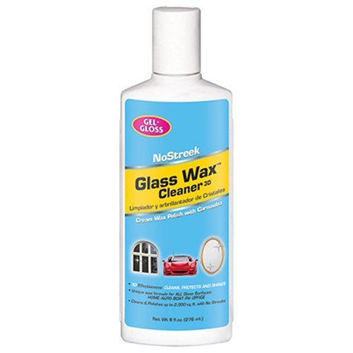 GEL-GLOSS NoStreek No Scent Glass Wax Cleaner 8 fl.oz (Pack of 3)