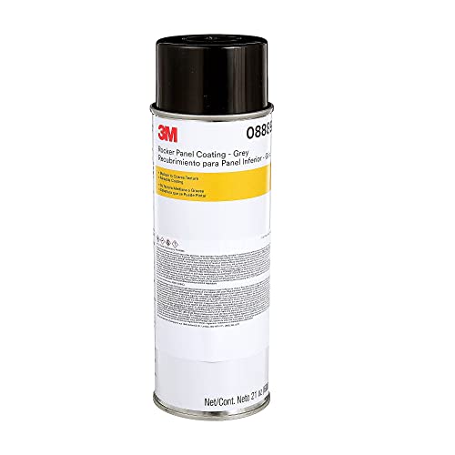 3M Rocker Panel Coating Aerosol Spray, 08889, 21 oz, Gray, Textured Finish, Abrasion Resistant, Chip Resistant