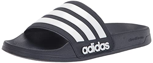 adidas Unisex Adilette Shower Slides Sandal, Legend Ink/White/Legend Ink, 8 US Men