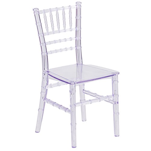 Flash Furniture Childs Transparent Crystal Resin Party and Event Chiavari Chair for Commercial & Residential Use