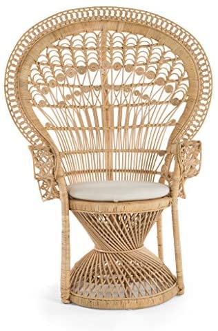 Rattan Peacock Chair, Gold, 58*40*30