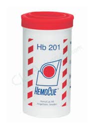 HemoCue HB 201 Analyzer, Hemoglobin Microcuvettes 200 Strips