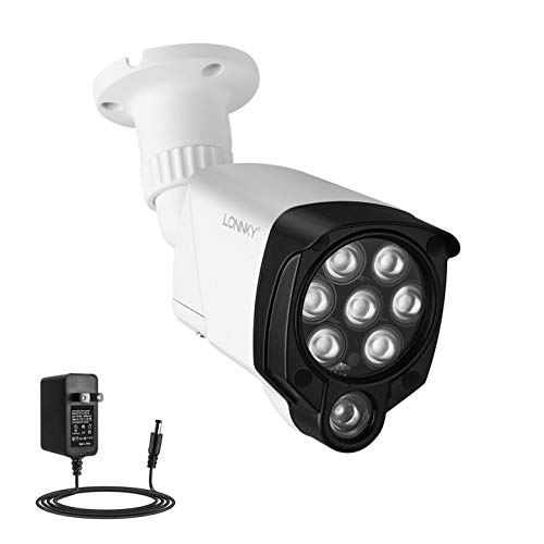 LONNKY LED IR Illuminator Wide Angle 8-LEDs 90 Degree 100Ft IR Infrared Flood Light for CCTV Security Cameras, IP Camera, Bullet Camera, Dome Camera, Suitable for Outdoor Use(White)