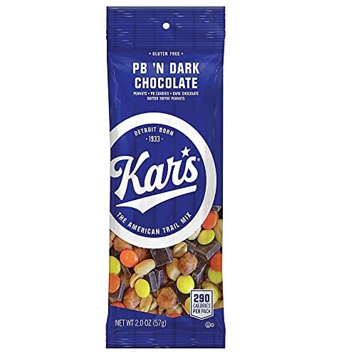 Kars Nuts Peanut Butter N Dark Chocolate Trail Mix  2 oz Individual Snack Packs  Bulk Pack of 72, Gluten-Free Snack Mix