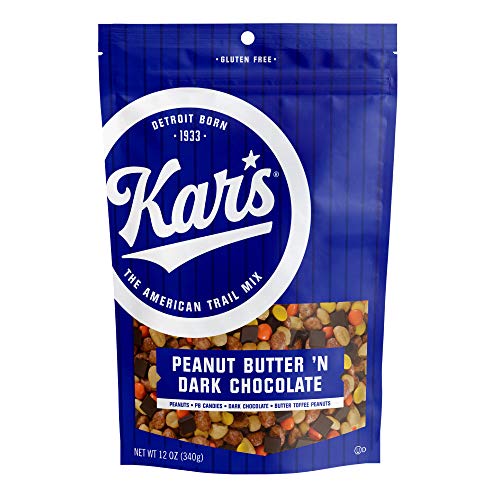 Kars Nuts Peanut Butter N Dark Chocolate Trail Mix, 12 oz Resealable Pouches  Pack of 1  Gluten-Free Snacks