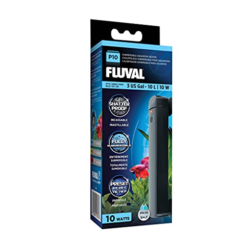 Fluval P10 Submersible Aquarium Heater for Up to 3 Gallons, 10 Watts