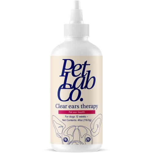 PetLab Co. - Clear Ears Therapy Ear Cleaner for Dogs - Supporting Yeast, Itchy Ears & Healthy Ear Canals - Alcohol-Free Dog Ear Wash - Optimized Dog Ear Cleaner Solution - Packaging May Vary