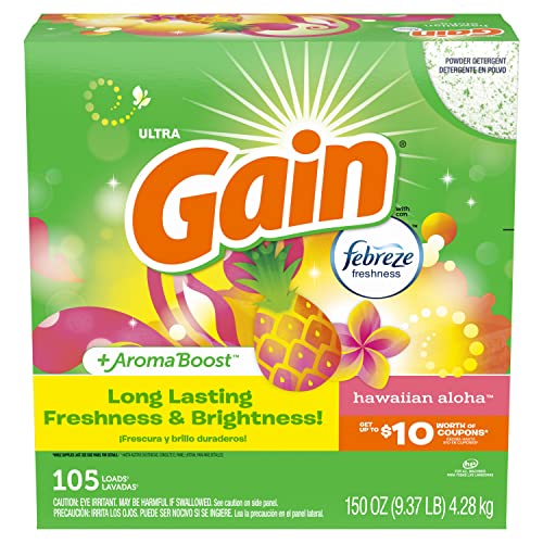 Gain Ultra Powder Laundry Detergent, 95 Loads, 150 Ounce