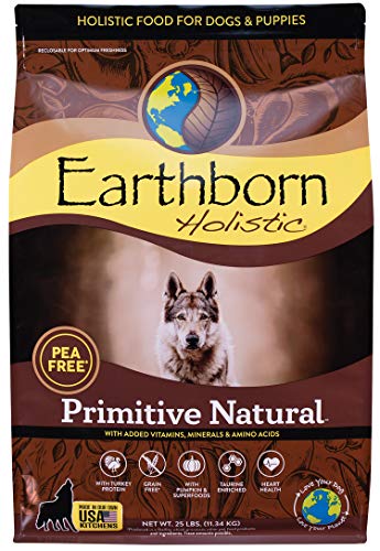 Earthborn Holistic Primitive Natural Grain Free Dry Dog Food, 25 lb
