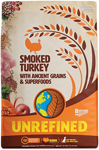 Unrefined Smoked Turkey with Ancient Grains & Superfoods Dry Dog & Puppy Food, 25 lb.