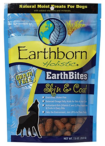 Earthborn Holistic EarthBites Skin & Coat Grain-Free Moist Treats for Dogs