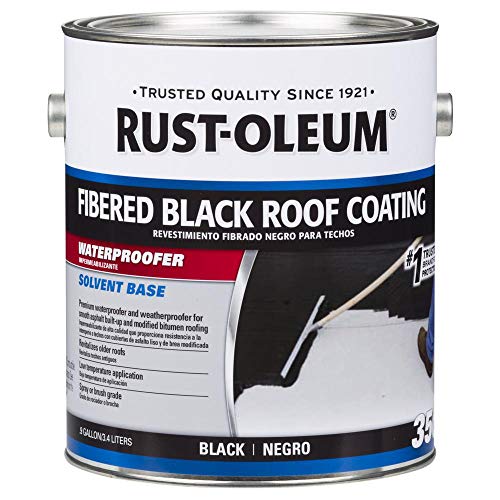 Rust-Oleum 301909 350 Fibered Black Roof Coating gal, 0.5 Liters