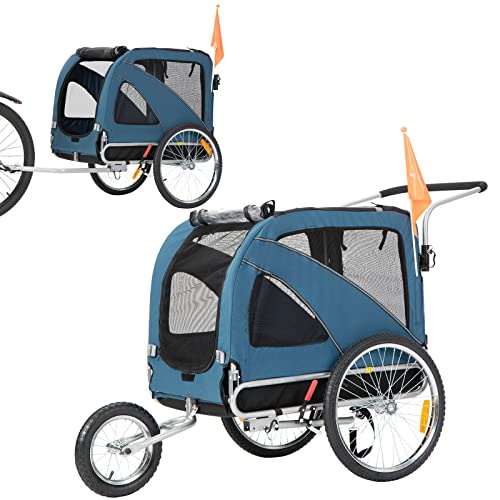 pet cart 2 in1 Large pet Dog Bike Trailer Bicycle Trailer and Jogger