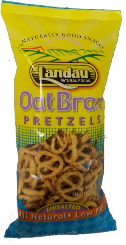 Landaus NaturalHealthy Oat Bran Pretzels UnSalted Naturally Good Snack Kosher