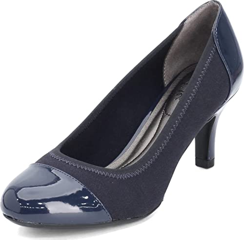 LifeStride Women's Parigi Shoes Dress Pump, lux Navy, 8 M US