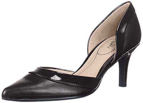 LifeStride Women's Saldana Pump, Black/Black Patent, 7.5 M US