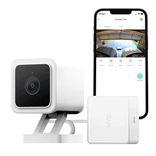 Wyze Cam Smart Garage Door Opener - Video Streaming, Universal Installation, Open/Close Status with Remote Wi-Fi Control, LED Lighting, Smoke/Carbon Monoxide Alerts, Works with Alexa and Google