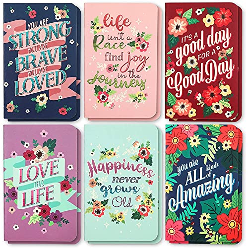 12 Pack Affirmation Journal for Women with Lined Pages, 32 Pages, 16 Sheets (3 x 5 In)