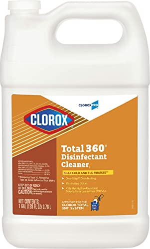 CloroxPro Total 360 Disinfectant Cleaner, Healthcare Cleaning and Industrial Cleaning, Clorox Disinfecting Liquid Refill, 128 Ounces - 31650