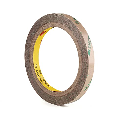 3M Double Sided Tape 0.39 in x 32.8 Ft 300LSE Strong Adhesive Transparent for Leather Work Phone Repair Battery Replacement Craft (9495B)