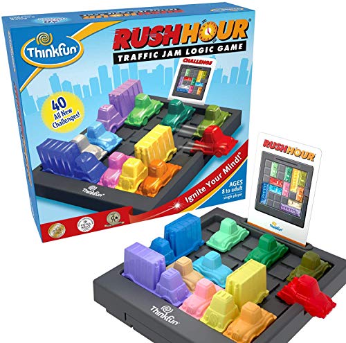 ThinkFun Rush Hour Traffic Jam Brain Game and STEM Toy for Boys and Girls Age 8 and Up  Tons of Fun With Over 20 Awards Won, International seller for Over 20 Years