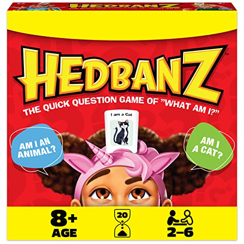 Hedbanz Picture Guessing Board Game New Edition, for Families and Kids Ages 8 and up