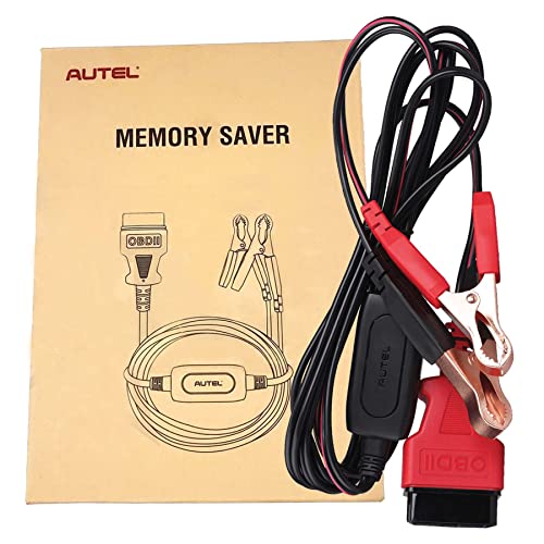 Autel MaxiBAS BTMS OBDII Battery Tester Memory Saver Preserves Vehicle Codes Electronic Presets Provides Power to Vehicles Computer Maintain Data Surge Protection Attaches to 12 Volt Backup Battery