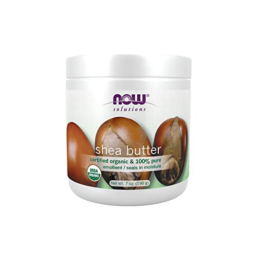 NOW Solutions, Certified Organic Shea Butter, Moisturizer For Rough And Dry Skin, 7-Ounce