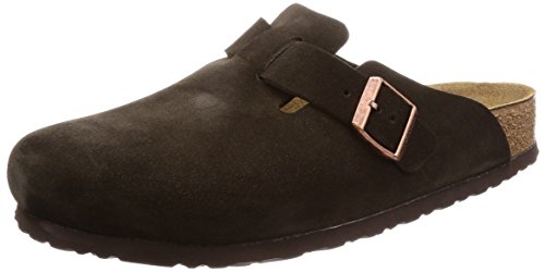 Birkenstock Men's Boston Soft Footbed Clogs, Mocha, Brown, 10-10.5 Women/8-8.5 Men