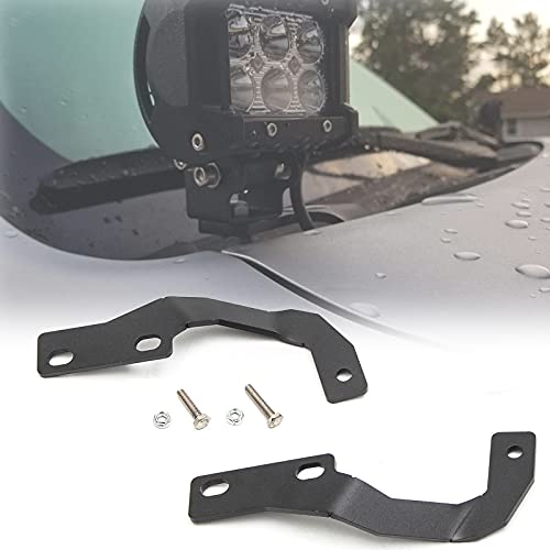 KMFCDAE 4Runner Ditch Light Bracket LED Pods Hood Mount Brackets Compatible with Toyota 4Runner 2010+